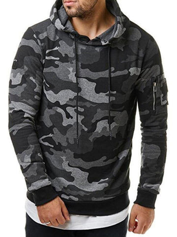 Camo Pocket Hoodie - Hoodies For All Kind -  - #tag1# - #tag2# - #tag3# - #tag4# - Camo Pocket Hoodie Hoodies For All Kind