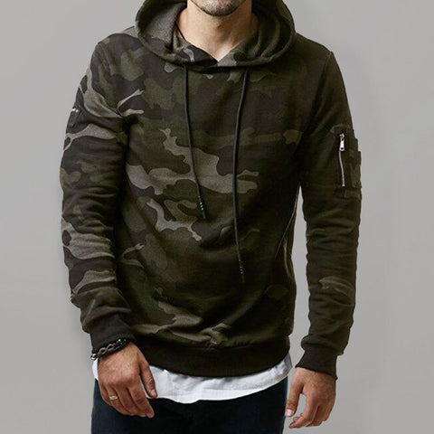 Camo Pocket Hoodie - Hoodies For All Kind -  - #tag1# - #tag2# - #tag3# - #tag4# - Camo Pocket Hoodie Hoodies For All Kind