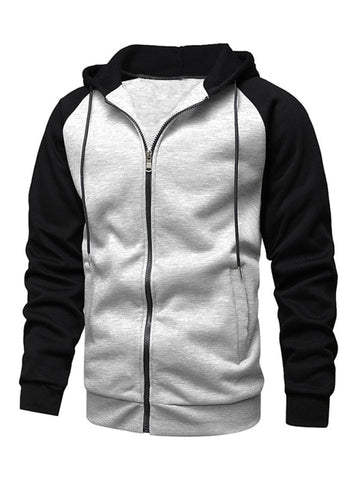 Contrast Zip Fleece - Hoodies For All Kind -  - #tag1# - #tag2# - #tag3# - #tag4# - Contrast Zip Fleece Hoodies For All Kind