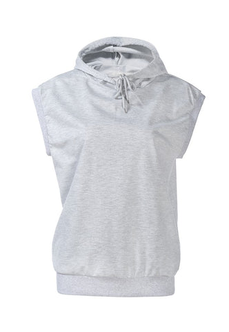 Solid Cap Sleeve Hoodie Hoodies For All Kind