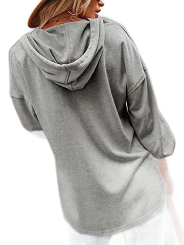 V-Neck Lounge Hoodie