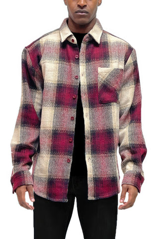 Men Flannel Shirt Jacket Shacked