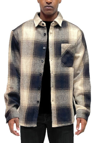 Men Flannel Shirt Jacket Shacked