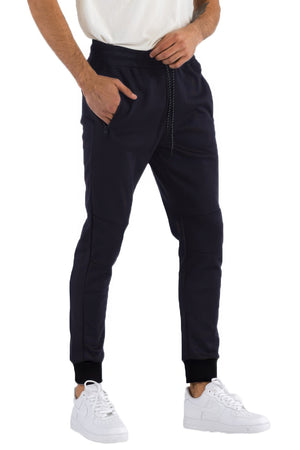 Men Solid Feathered Jogger