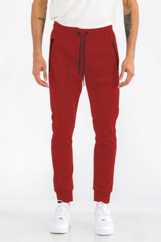 Men Solid Feathered Jogger