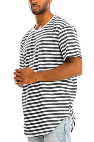 Striped Elongated Shirt