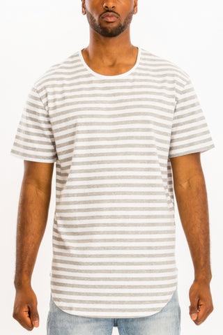 Striped Elongated Shirt