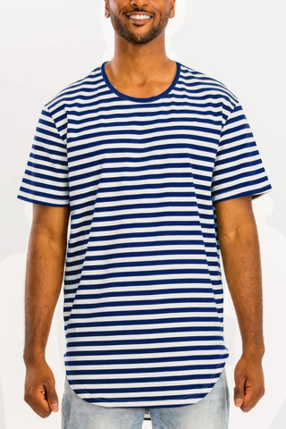 Striped Elongated Shirt