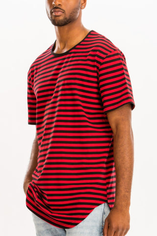 Striped Elongated Shirt