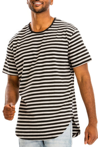 Striped Elongated Shirt