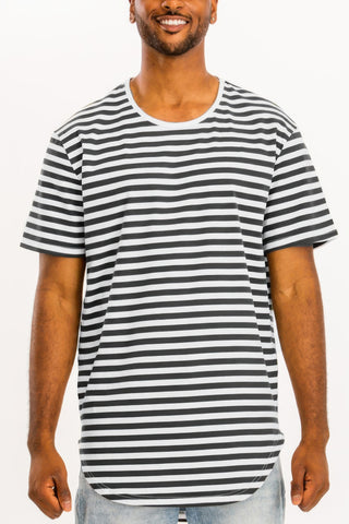 Striped Elongated Shirt