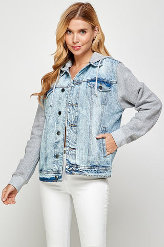 Women's Denim Fleece 3 Hoodies For All Kind