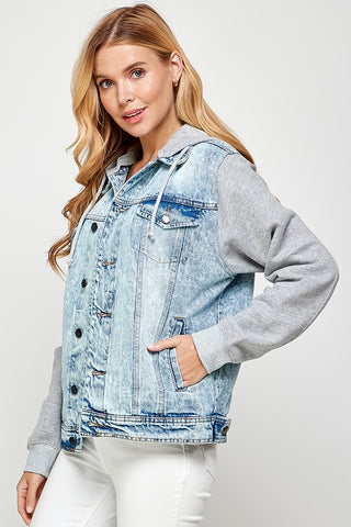 Women's Denim Fleece 3 Hoodies For All Kind