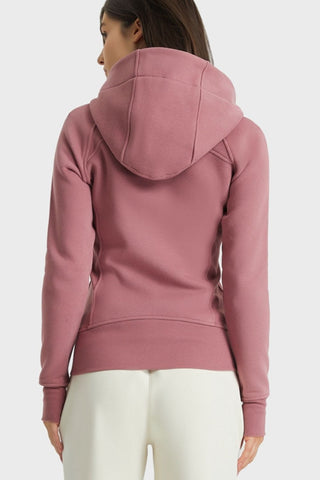 Zip Up Seam Detail Hooded Sports Jacket - Zip Up Seam Detail Hooded Sports Jacket - Hoodies For All Kind -  - All Female Kind - Trendsi - Hoodies For All Kind - 101000913235106 - 101000913235106