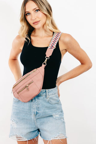 Fame PU Leather Cross-body Bag with Removable Strap