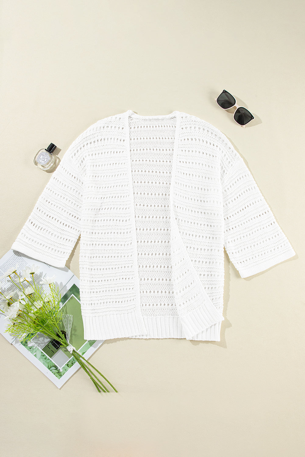 Open Front Long Sleeve Cardigan