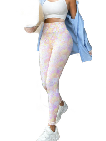 Floral High Waist Active Leggings