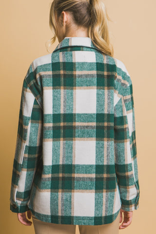 Love Tree Plaid Button Up Shacked