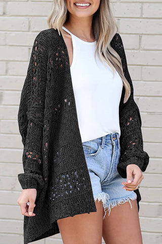 Open Front Long Sleeve Cardigan