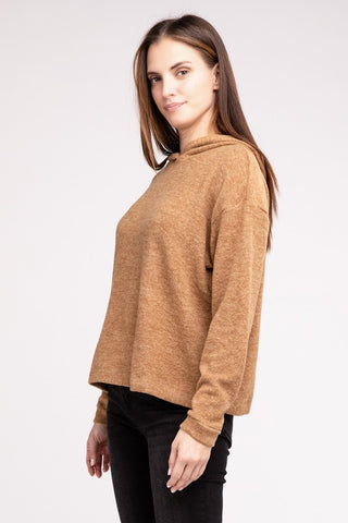 Hooded Brushed Mélange HACCP Sweater