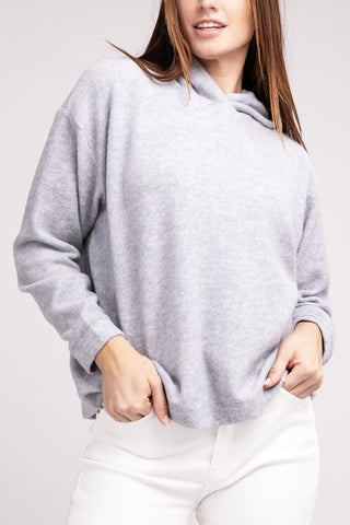 Hooded Brushed Mélange HACCP Sweater