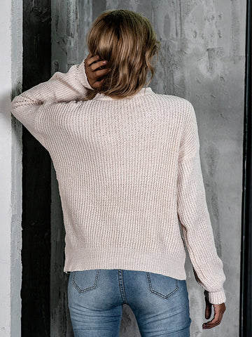 Mock Neck Long Sleeve Sweater