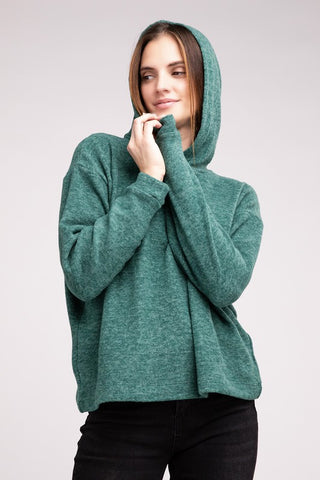 Hooded Brushed Mélange HACCP Sweater