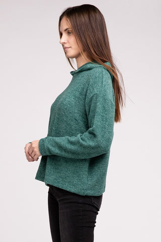 Hooded Brushed Mélange HACCP Sweater