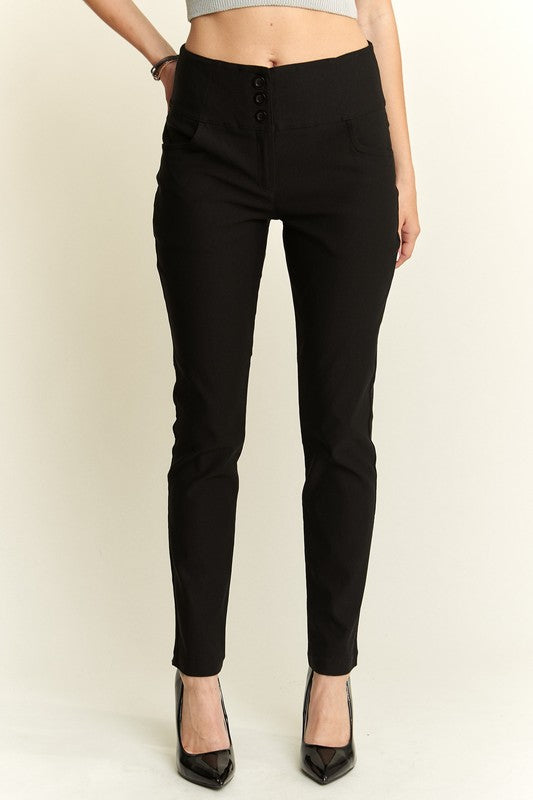 A High Waist Skinny Pants