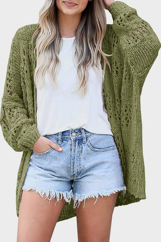 Open Front Long Sleeve Cardigan