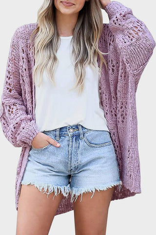 Open Front Long Sleeve Cardigan