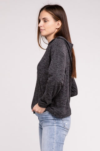 Hooded Brushed Mélange HACCP Sweater