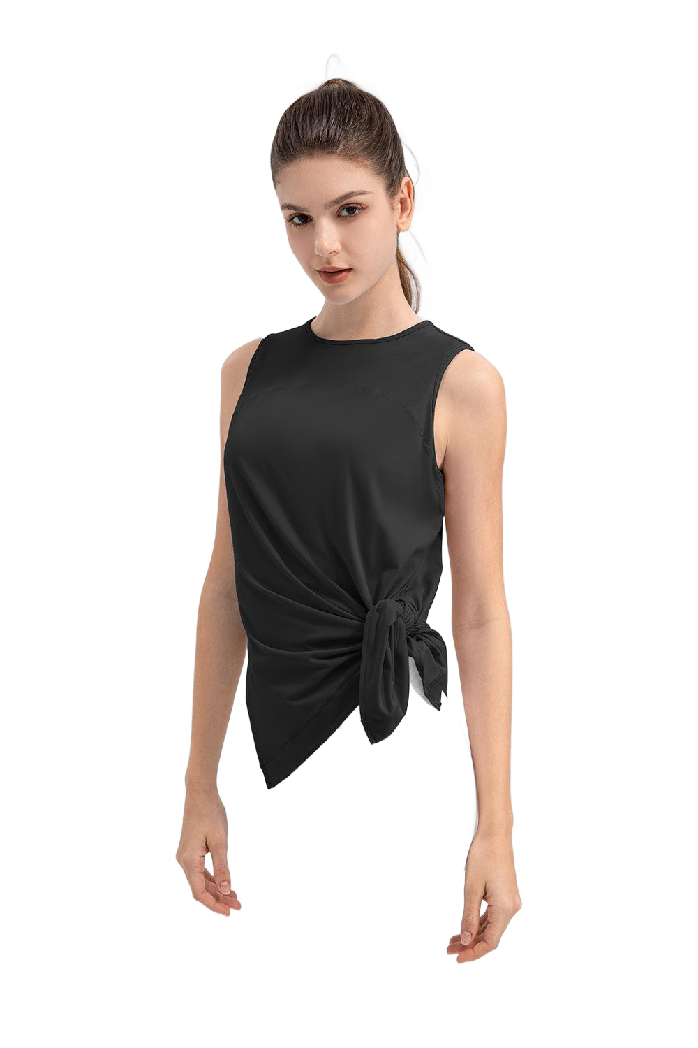 Slit Round Neck Tank