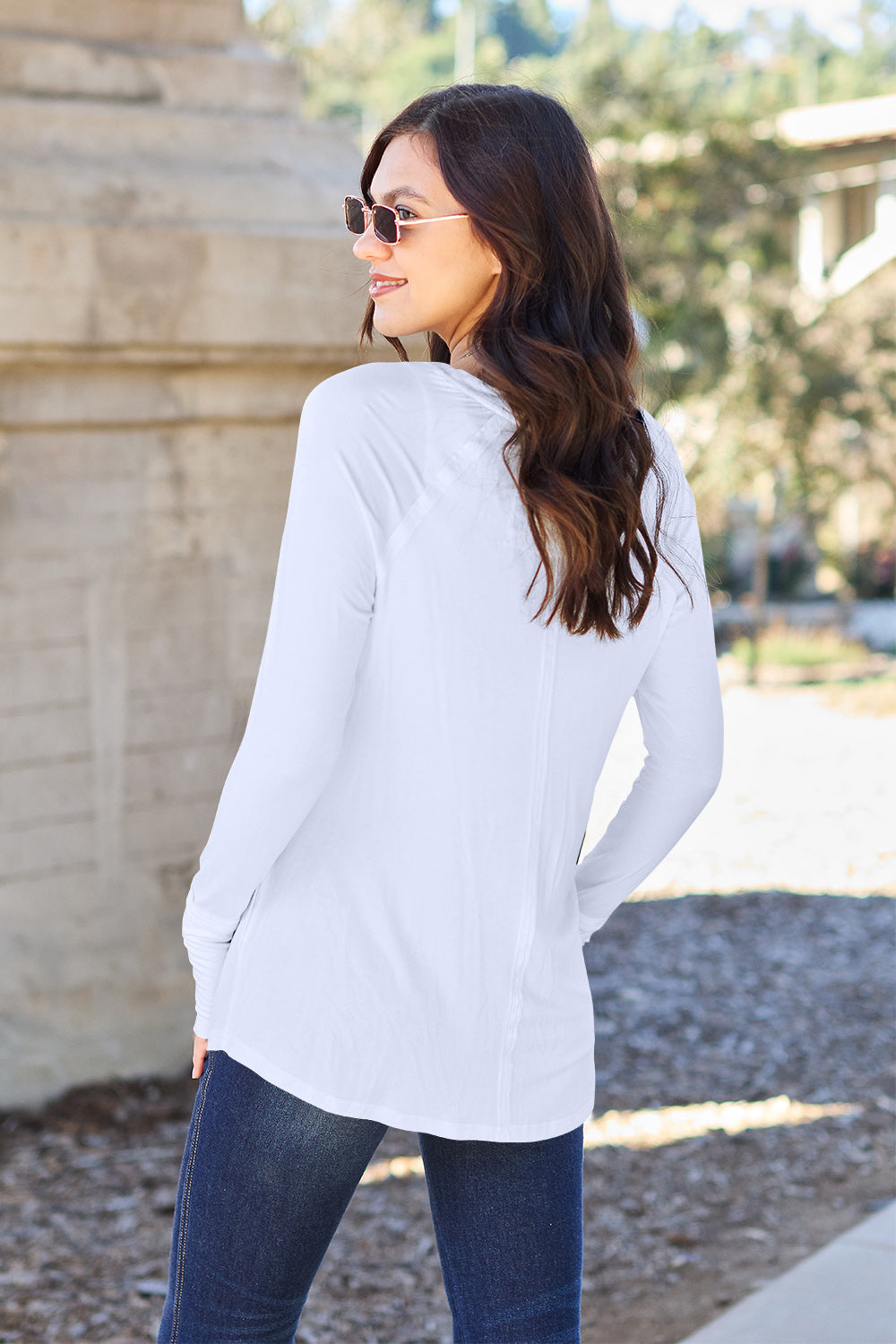 Full Size Round Neck Long Sleeve T-Shirt