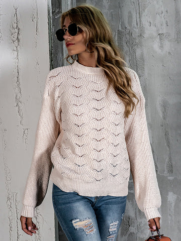 Mock Neck Long Sleeve Sweater