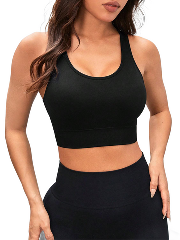 Cutout Racerback Scoop Neck Active Tank