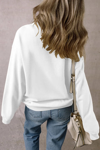 Football Round Neck Long Sleeve Sweatshirt