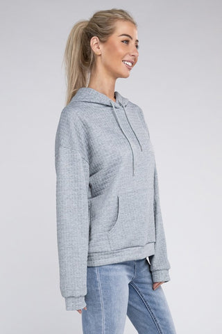 Textured Pocket Hoodie