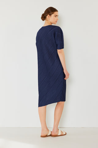 Swim Pleated  Sleeve Dress