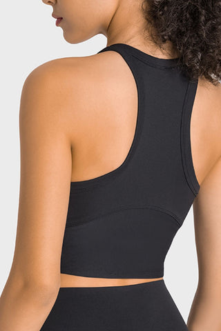 Racer back Cropped Sports Tank