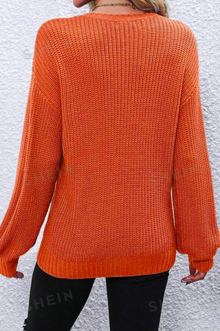 Round Neck Long Sleeve Sweater