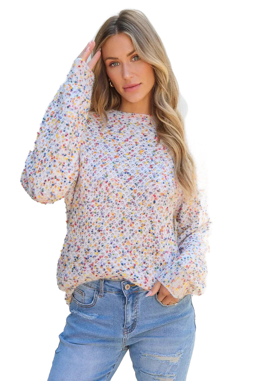 Round Neck Long Sleeve Sweater