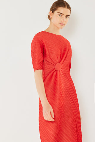 Swim Pleated  Sleeve Dress