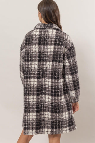 HAVE Plaid Button Down Longline Shacked