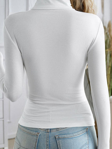 Turtleneck Long Sleeve T-Shirt