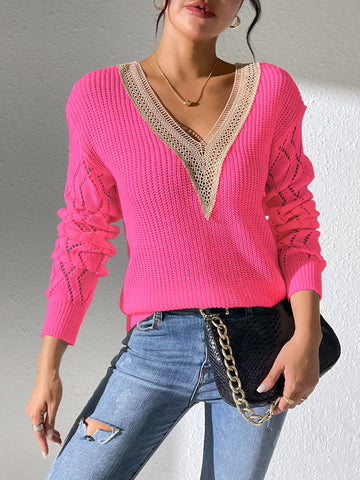 V-Neck Long Sleeve Sweater