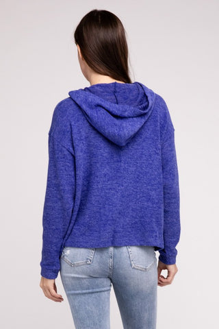 Hooded Brushed Mélange HACCP Sweater