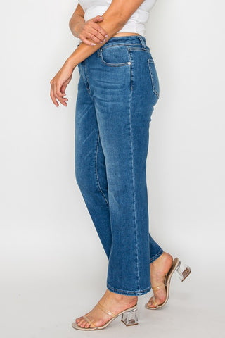 Full Size Cat's Whiskers Mid-Rise Ankle Jeans