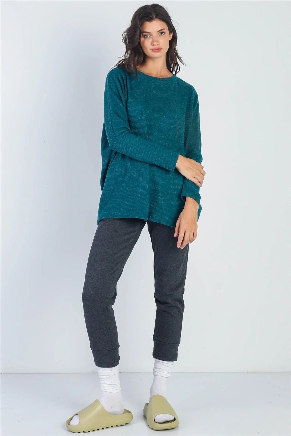 Round Neck Long Sleeve Sweater