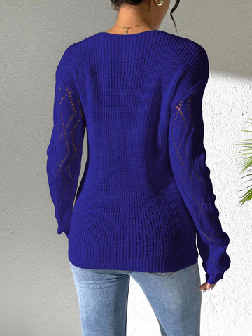 V-Neck Long Sleeve Sweater